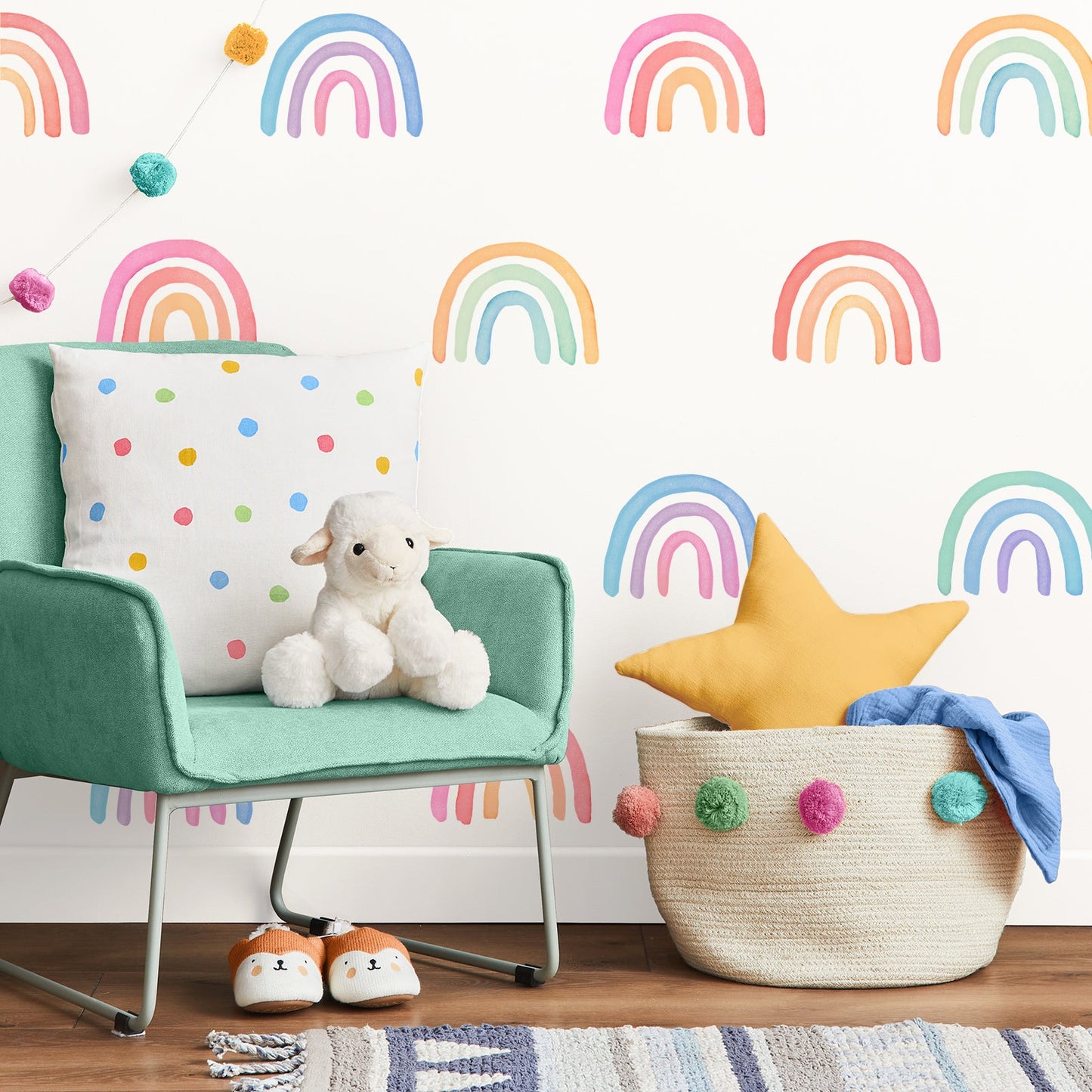 Happy Watercolor Rainbows
