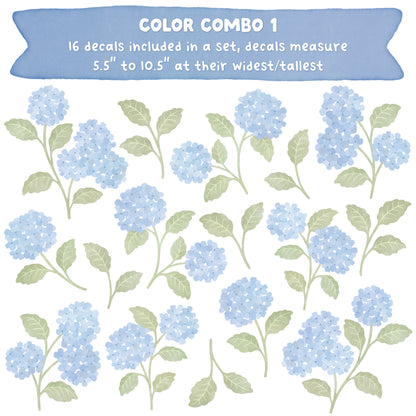Hydrangeas / Blue Palette