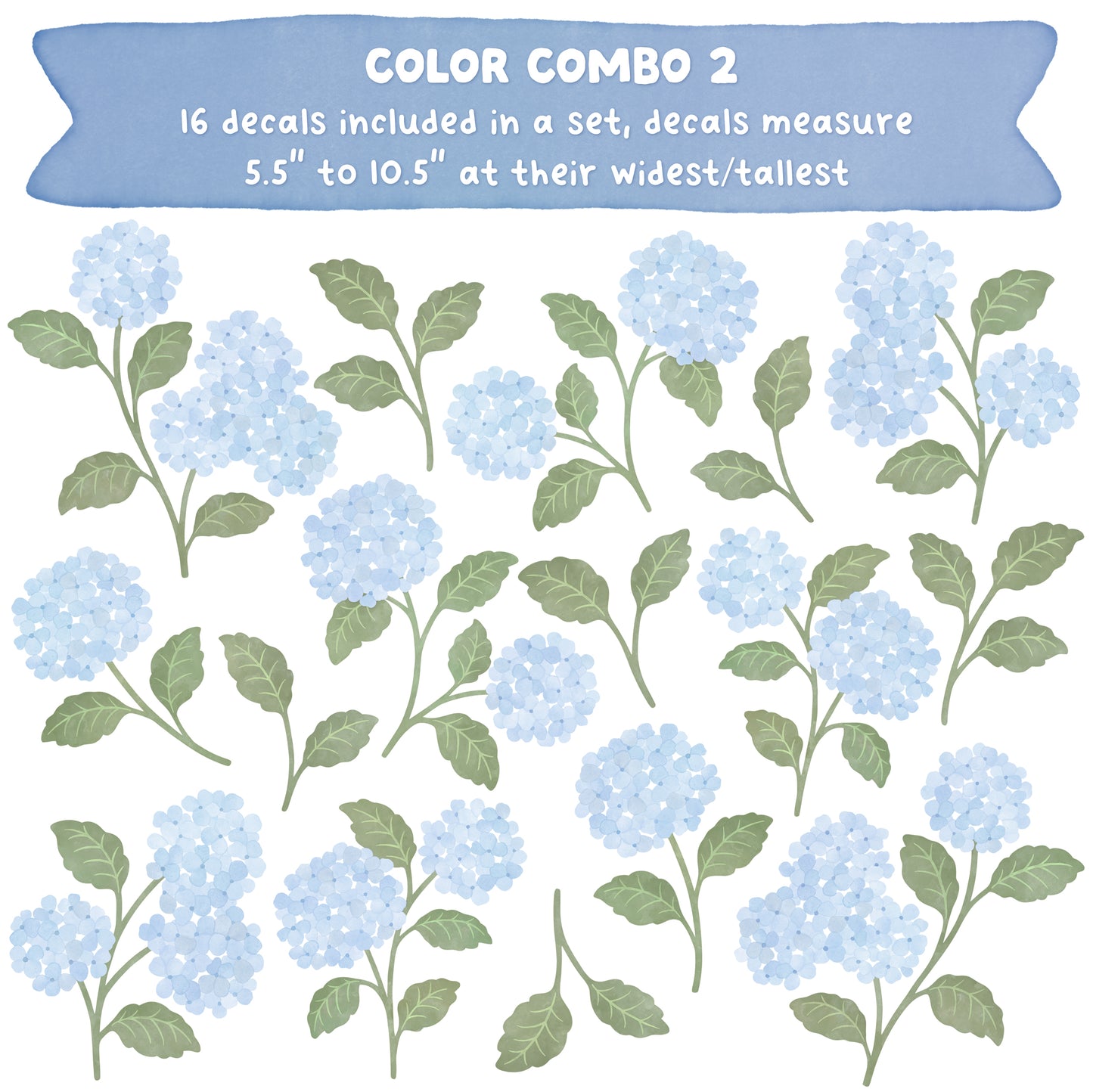 Hydrangeas / Blue Palette